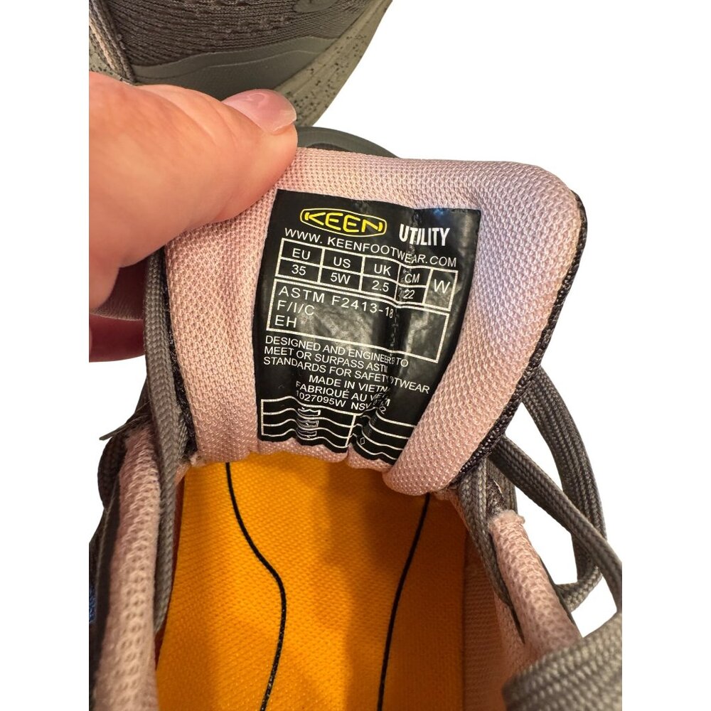 Keen Utility Shoes Sparta2 Size 5 Wide EU 35 Composite Toe NWB Gray Snea - Picture 4 of 12
